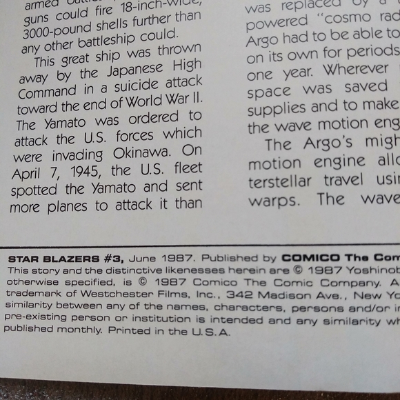 Comico Comics Star Blazers - Picture 2 of 3